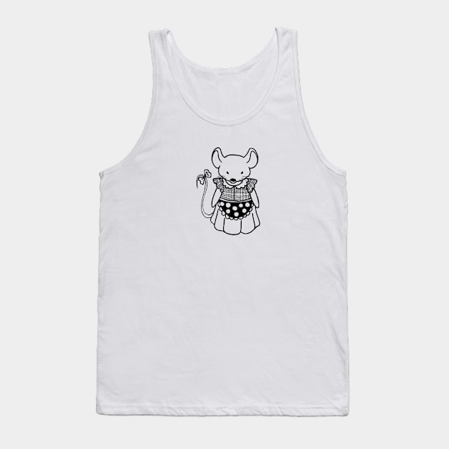 Cute Mouse In A Dress Tank Top by swagmaven